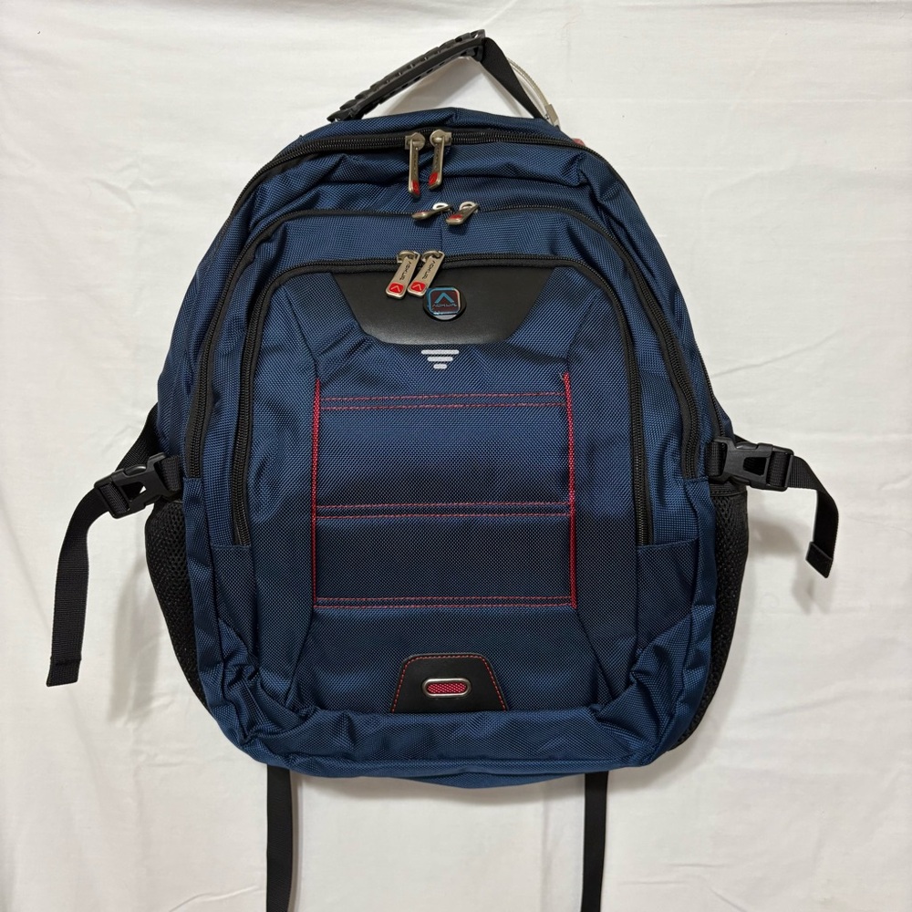 Precision laptop backpack. It is a travel bag made of heavy-duty 1680D nylon